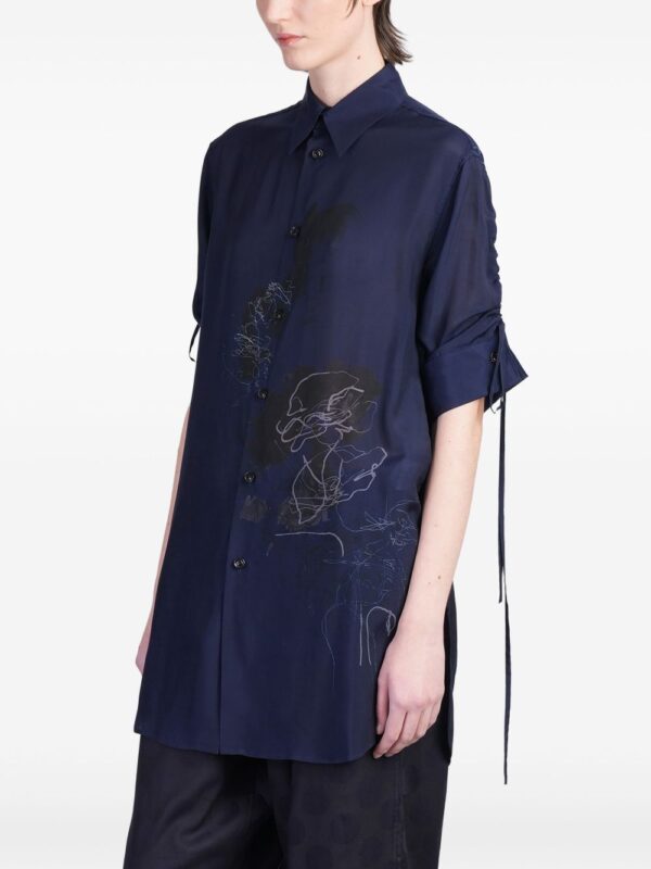 ⁦abstract-print shirt⁩ - الصورة ⁦3⁩