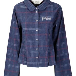 plaid button-up overshirt