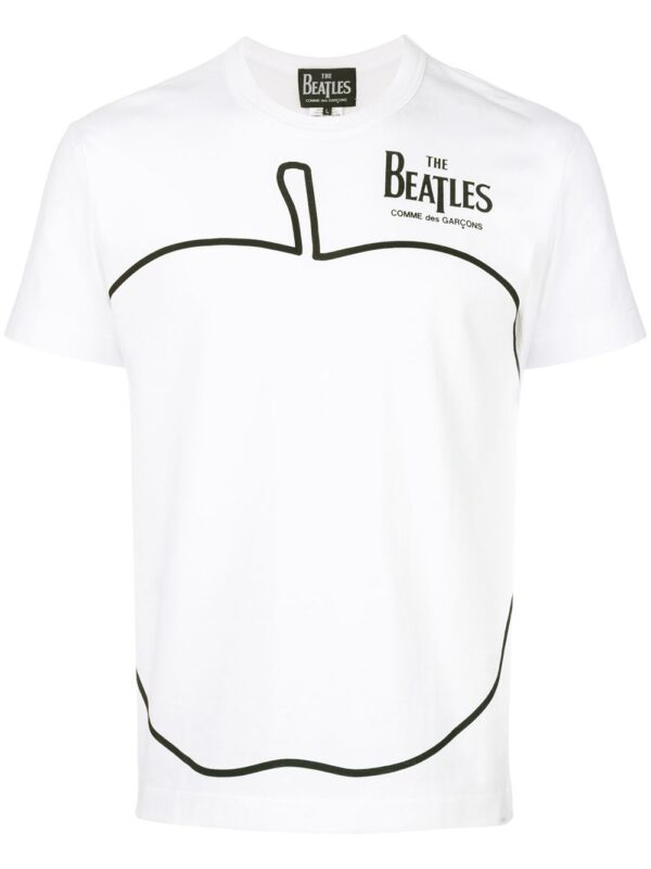 apple print T-shirt