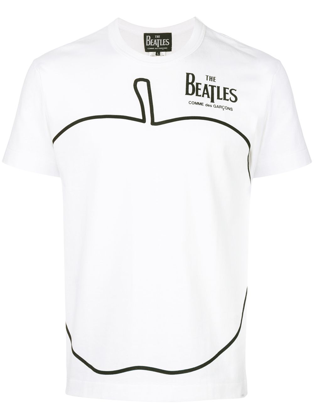 apple print T-shirt