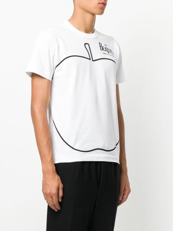 ⁦apple print T-shirt⁩ - الصورة ⁦4⁩
