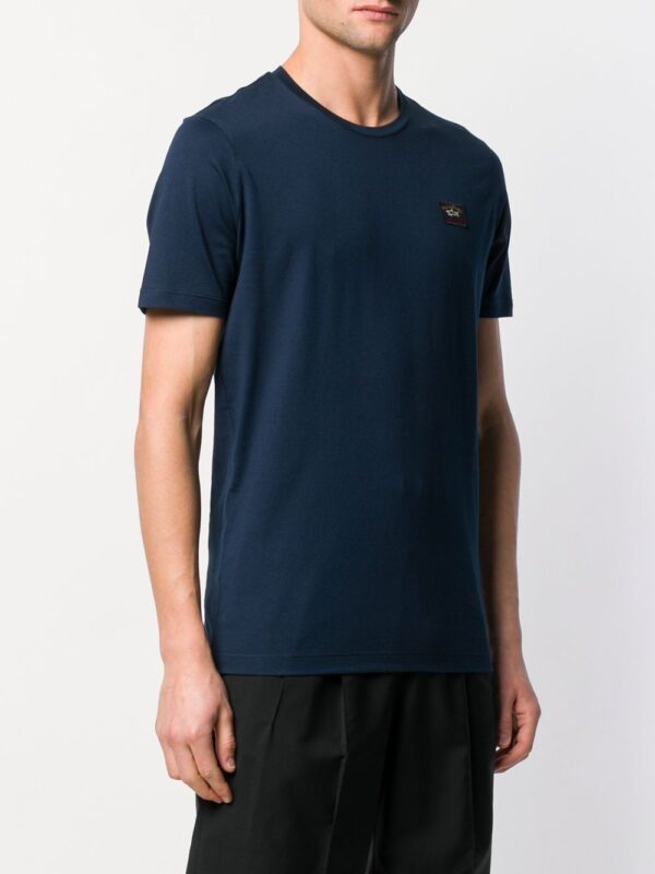 ⁦embroidered logo T-shirt⁩ - الصورة ⁦2⁩