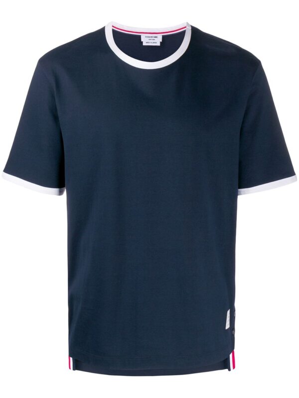 contrast trim T-shirt