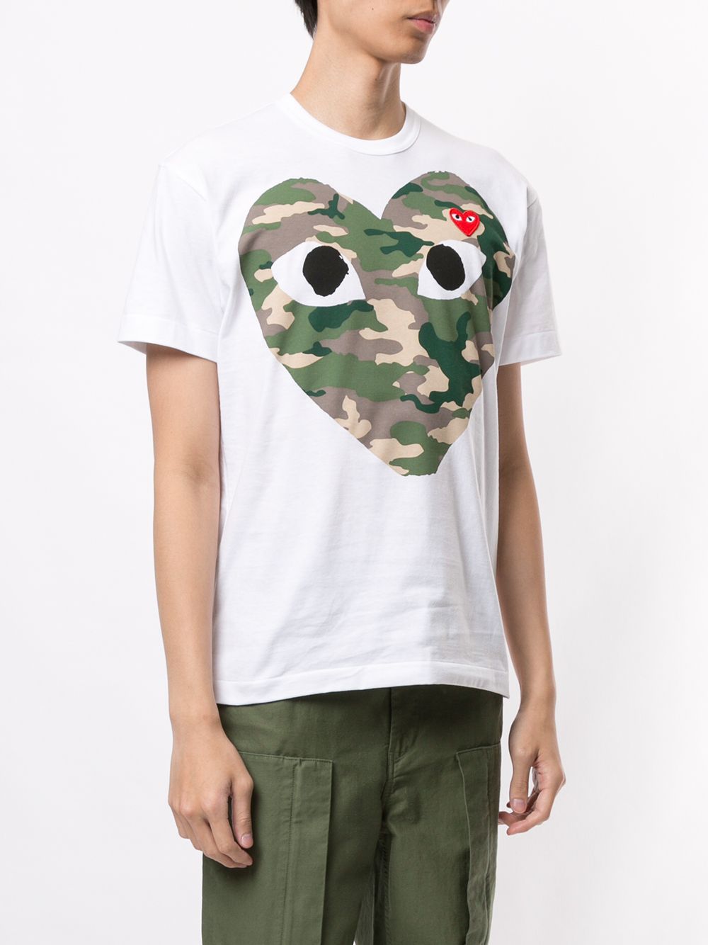 camouflage-print cotton T-shirt