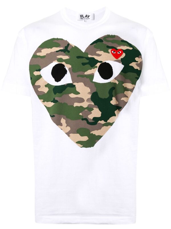⁦camouflage-print cotton T-shirt⁩ - الصورة ⁦4⁩