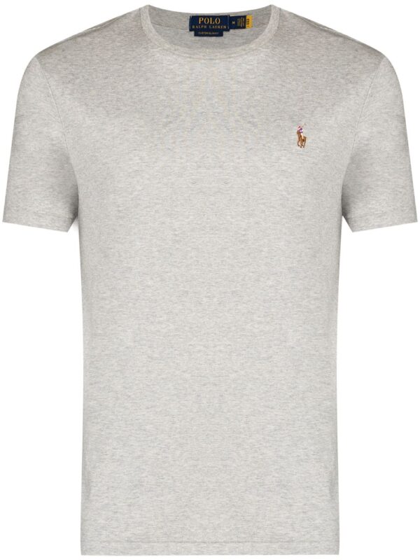 ⁦embroidered logo T-shirt⁩ - الصورة ⁦2⁩