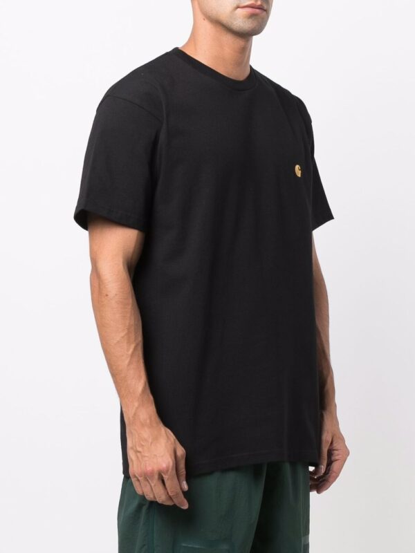 ⁦embroidered-logo short-sleeve T-shirt⁩ - الصورة ⁦2⁩