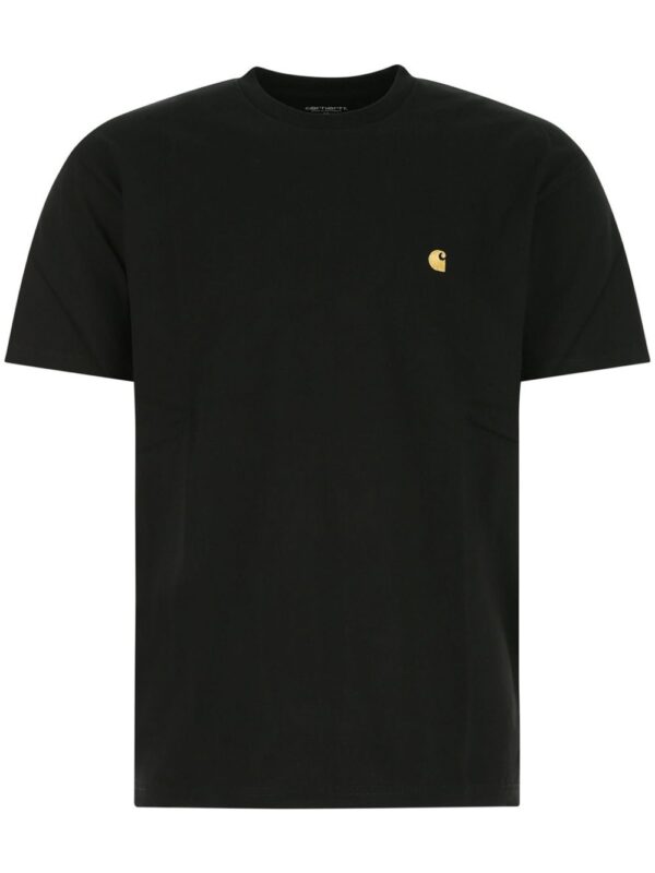 ⁦embroidered-logo short-sleeve T-shirt⁩ - الصورة ⁦3⁩