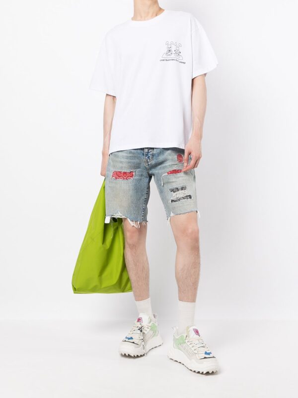 ⁦appliqué-detail short-sleeve T-shirt⁩ - الصورة ⁦2⁩