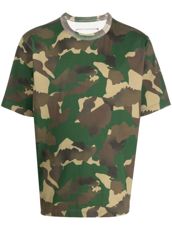 camouflage organic-cotton T-shirt