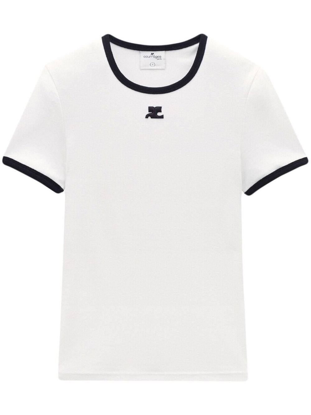 Bumpy contrast T-shirt