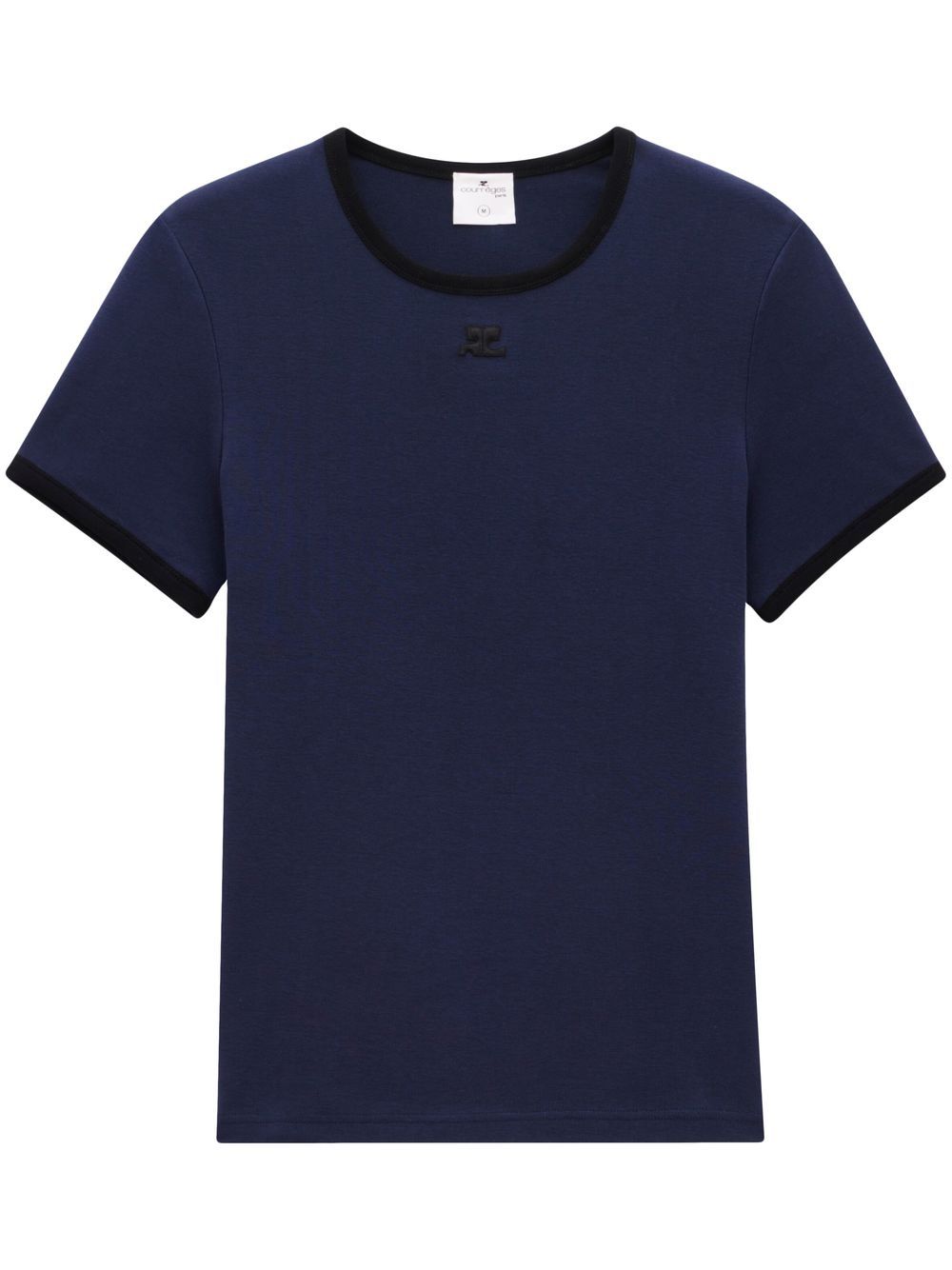 contrasting-trim logo T-shirt
