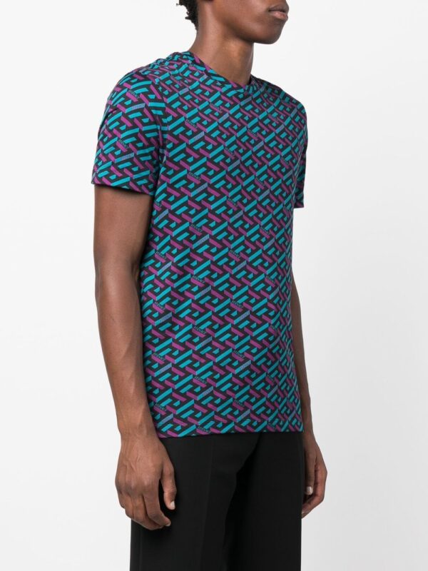 ⁦all-over logo-print T-shirt⁩ - الصورة ⁦2⁩