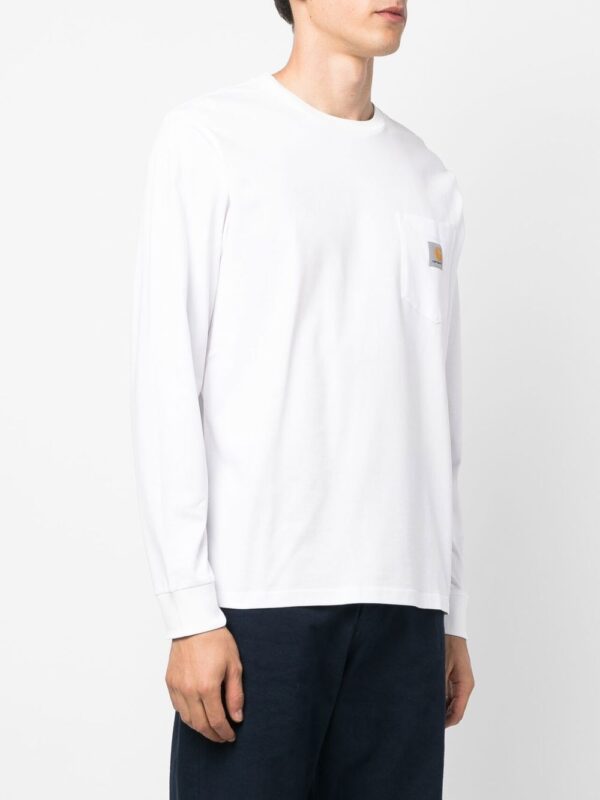 ⁦chest logo-patch detail T-shirt⁩ - الصورة ⁦3⁩
