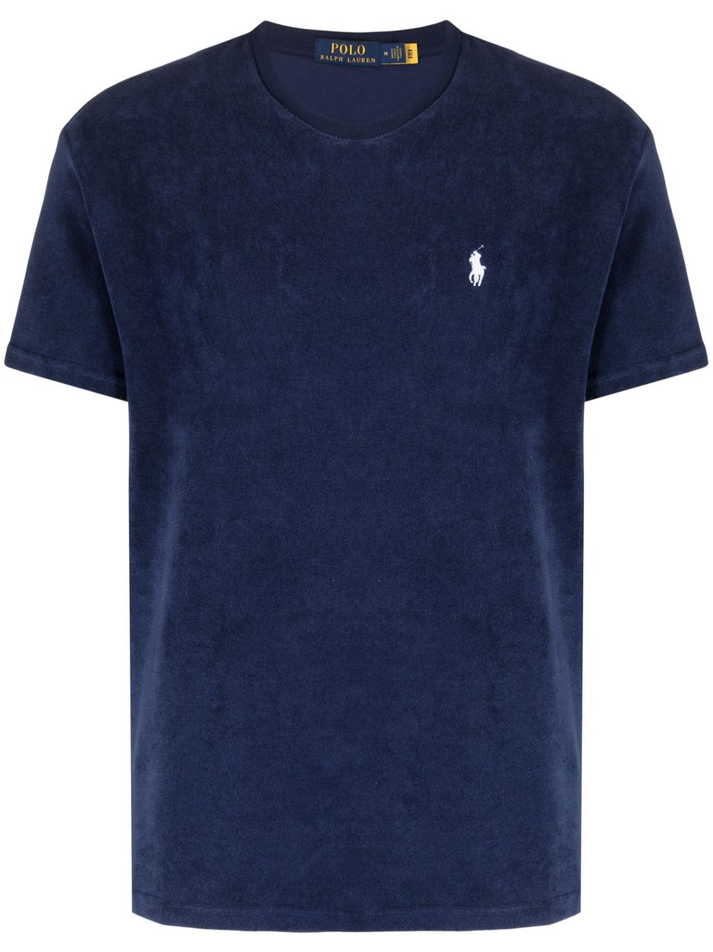 embroidered-logo chenille T-shirt