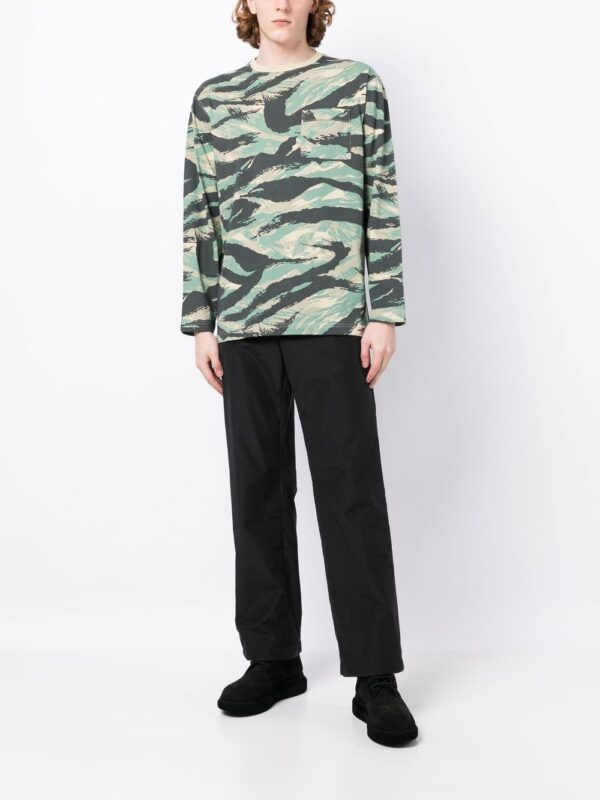 ⁦abstract-print long-sleeve T-shirt⁩ - الصورة ⁦3⁩
