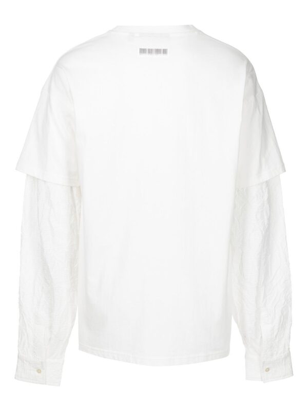 ⁦Crinkle Woven long-sleeve T-shirt⁩ - الصورة ⁦3⁩