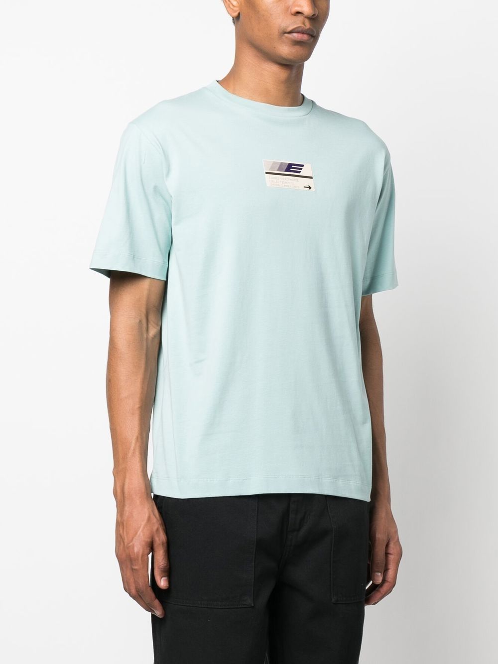 debossed-logo organic cotton T-shirt