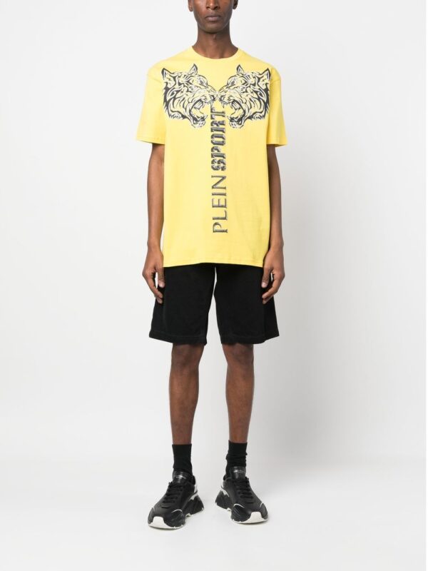 ⁦crew neck tiger-print T-shirt⁩ - الصورة ⁦2⁩
