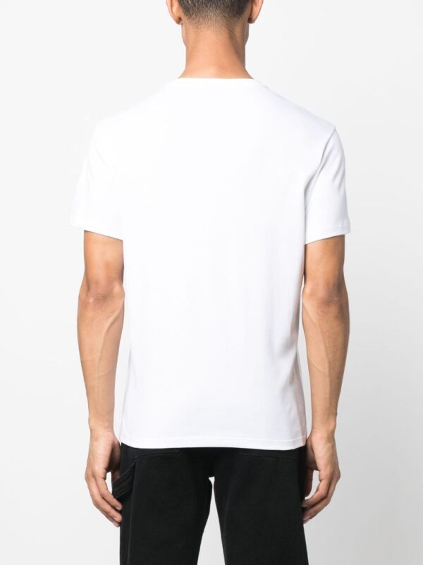 ⁦embroidered-logo cotton T-shirt⁩ - الصورة ⁦2⁩