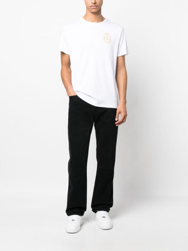 ⁦embroidered-logo cotton T-shirt⁩ - الصورة ⁦3⁩