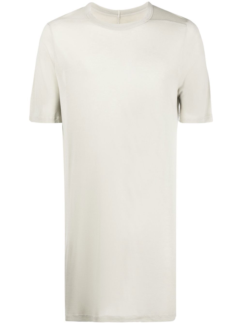 crew neck long-length T-shirt