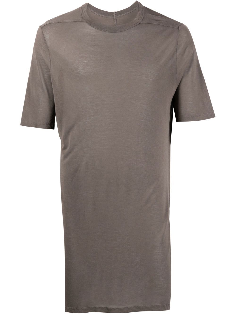 crew neck long-length T-shirt