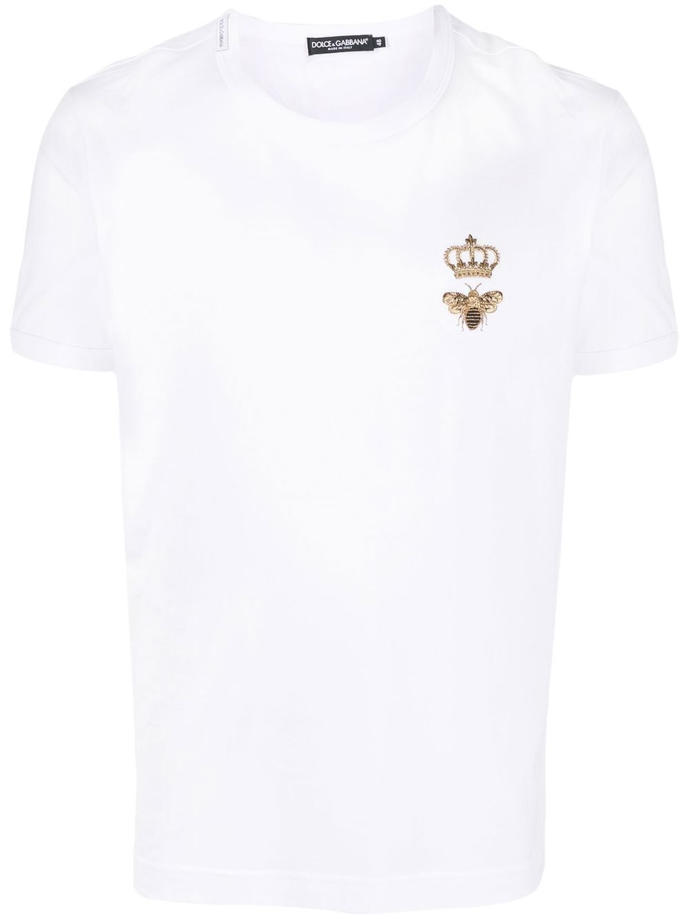 embroidered cotton T-shirt