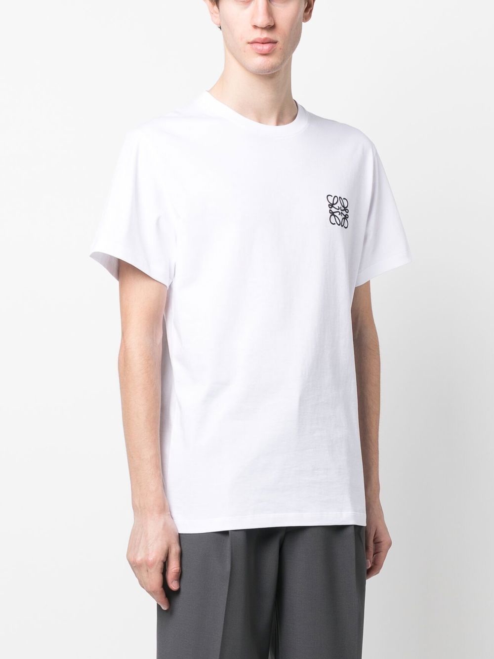 cotton embroidered-logo T-shirt