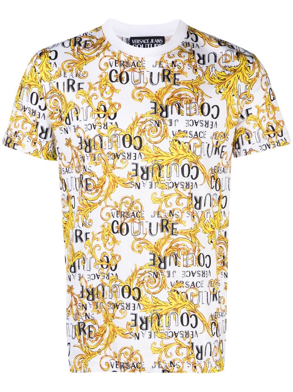 baroque-print T-shirt