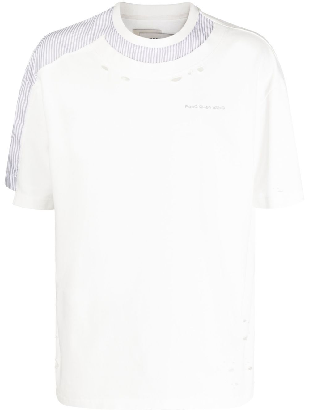 chest logo-print detail T-shirt