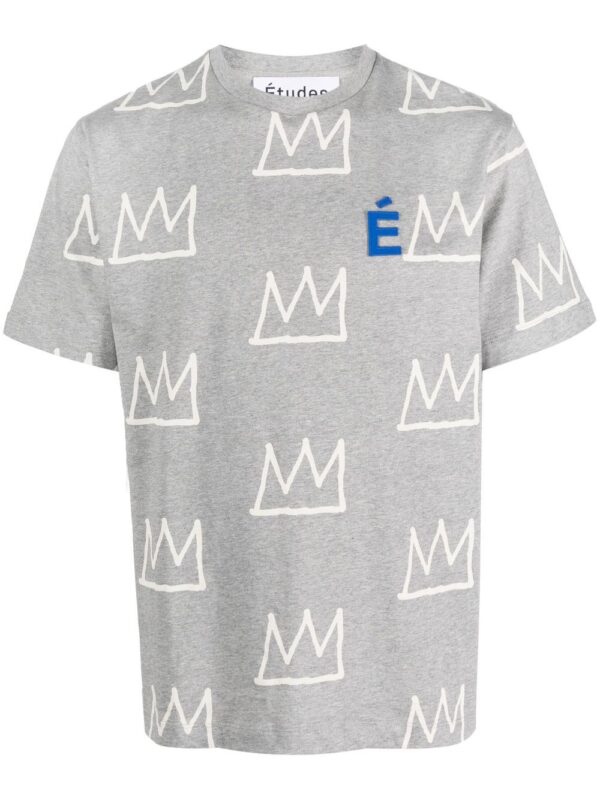 crown-print organic cotton T-shirt