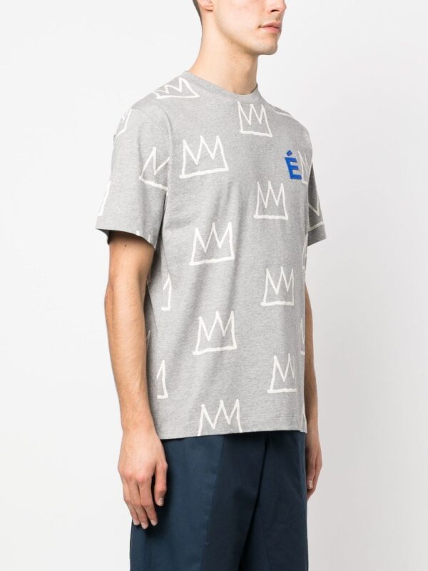 ⁦crown-print organic cotton T-shirt⁩ - الصورة ⁦4⁩