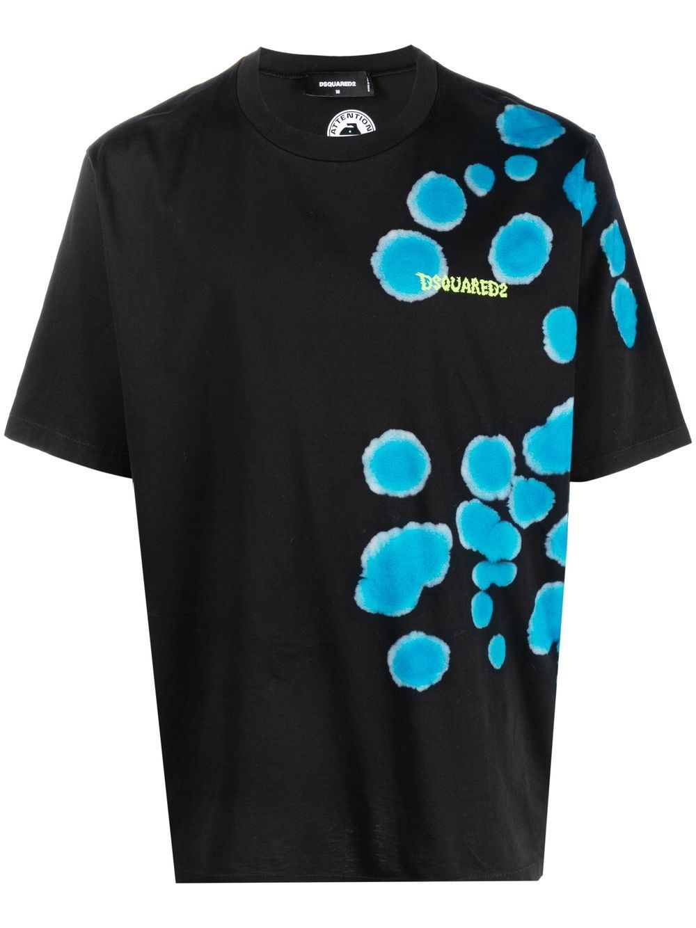 abstract-print logo T-shirt