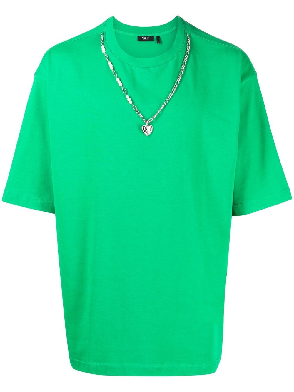 chain-detail short-sleeve T-shirt