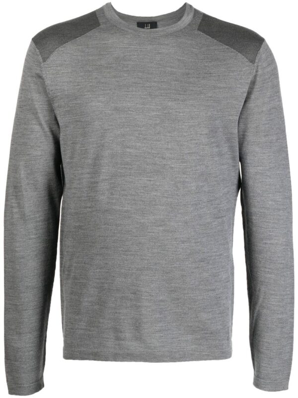 fine-knit long-sleeved T-shirt