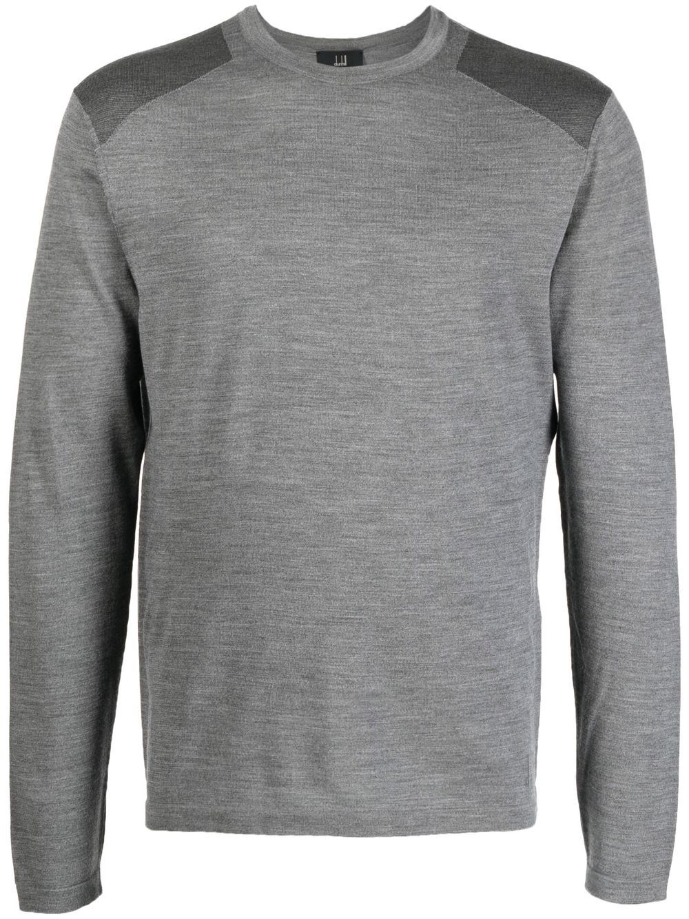 fine-knit long-sleeved T-shirt