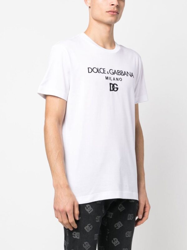 ⁦DG Essentials logo-embroidered T-shirt⁩ - الصورة ⁦2⁩