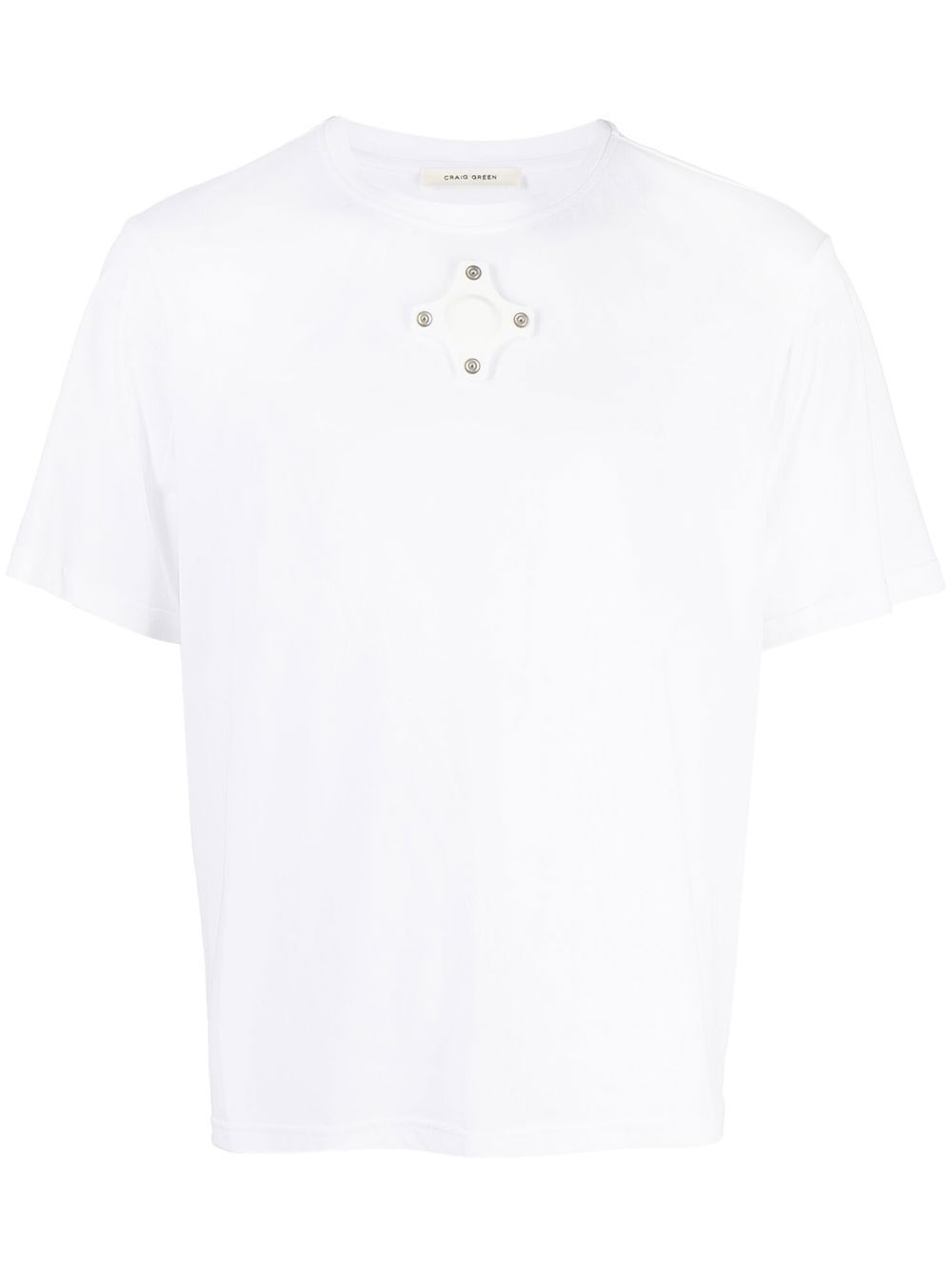 eyelet-detail short-sleeve T-shirt