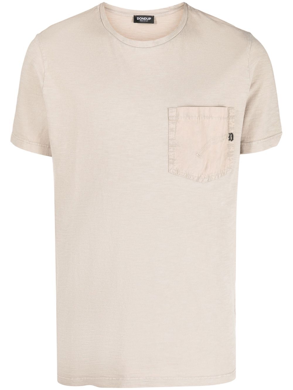chest-pocket cotton T-shirt