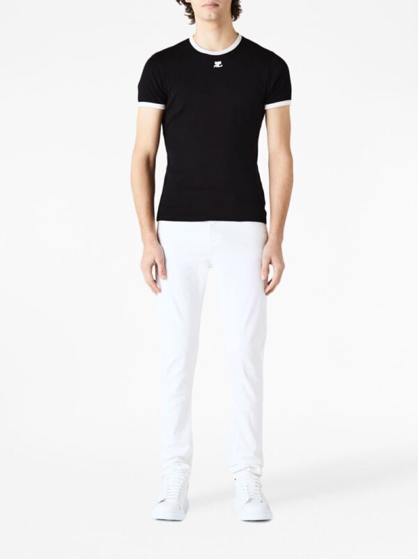 ⁦Bumpy contrast T-shirt⁩ - الصورة ⁦4⁩