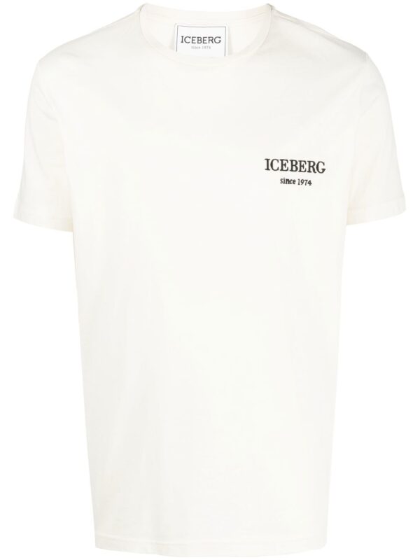 embroidered-logo detail T-shirt