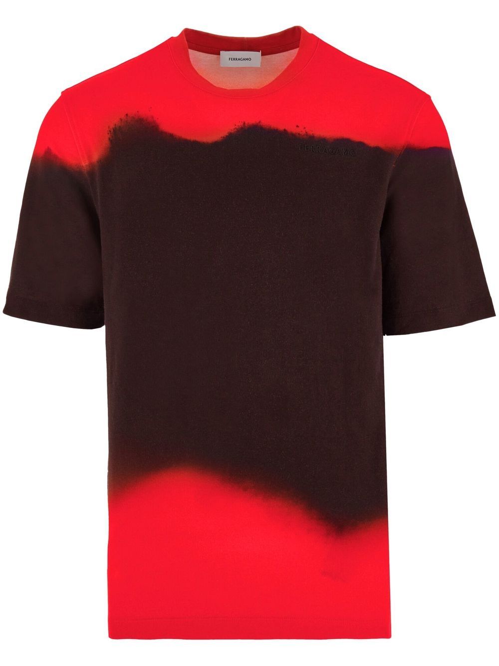 colour-block cotton T-shirt