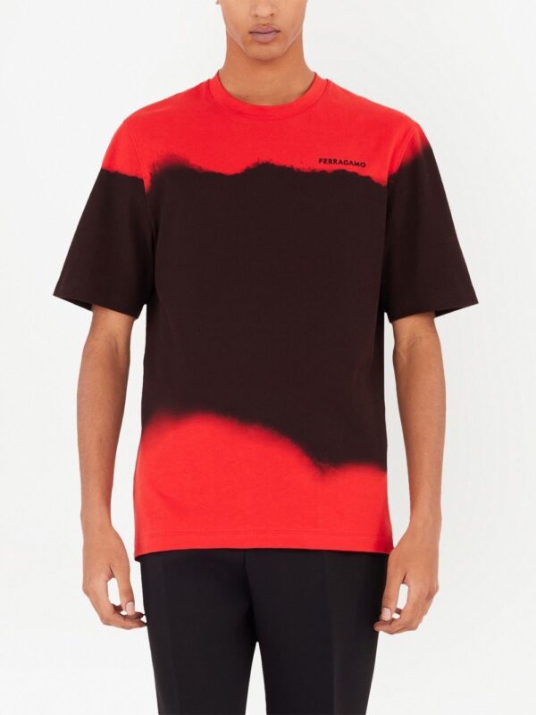 ⁦colour-block cotton T-shirt⁩ - الصورة ⁦3⁩