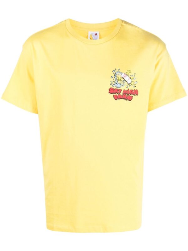 ⁦chest logo-print detail T-shirt⁩ - الصورة ⁦3⁩