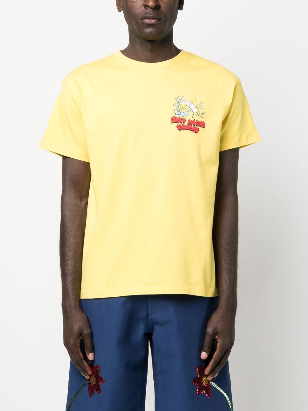 chest logo-print detail T-shirt