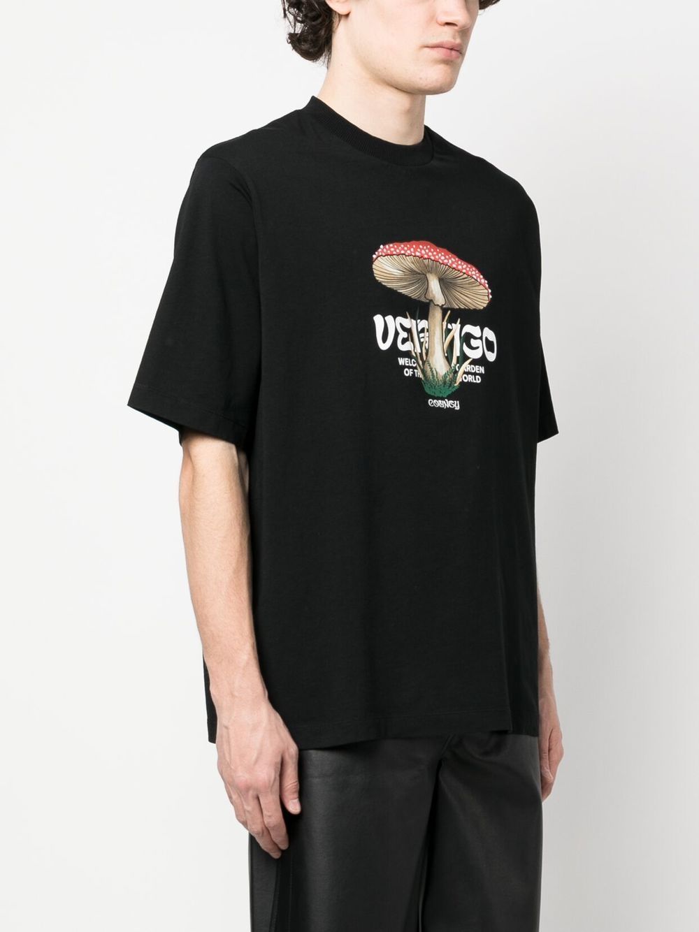 ‘Vertigo’ mushroom-print T-shirt