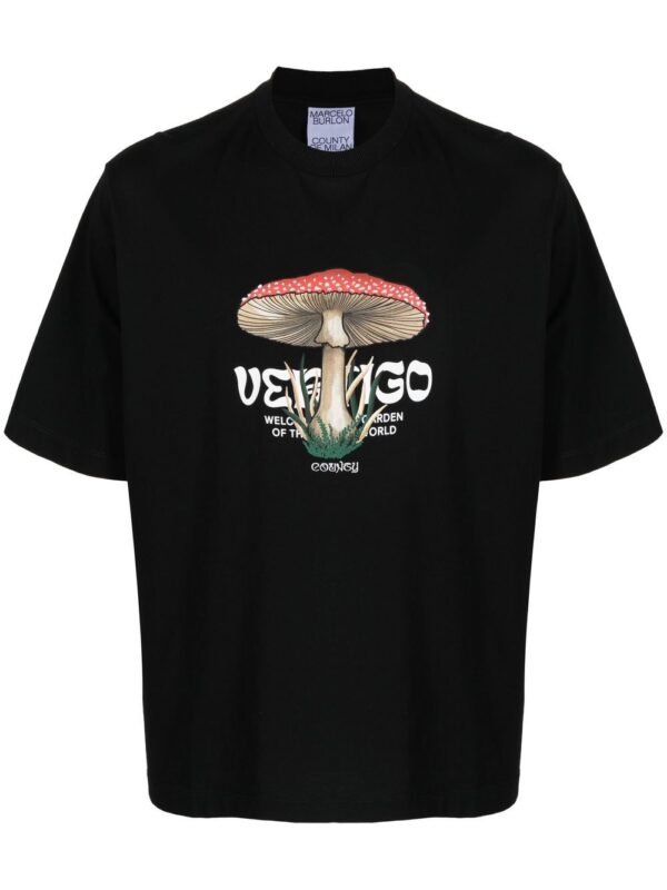 ⁦'Vertigo' mushroom-print T-shirt⁩ - الصورة ⁦4⁩
