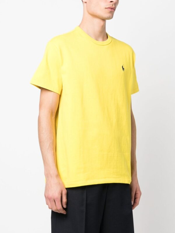 ⁦embroidered-logo cotton T-shirt⁩ - الصورة ⁦4⁩