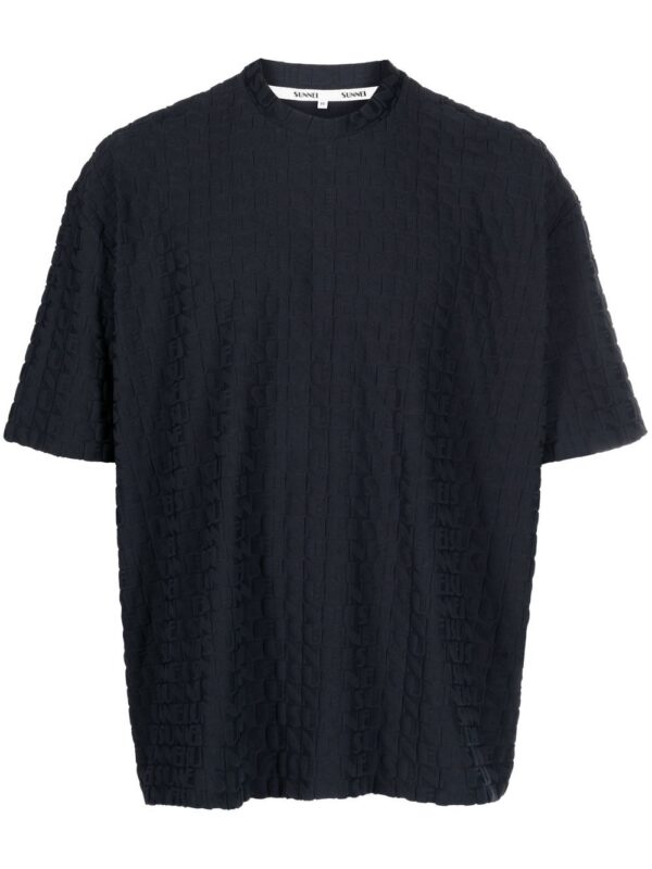 embossed-logo print T-shirt
